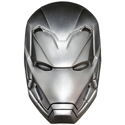 A picture of a 2 oz Iron Man Icon Silver Coin (2019)